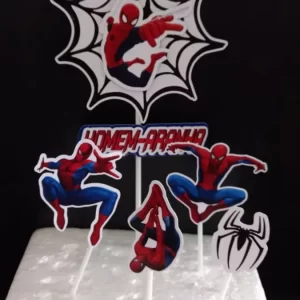 Topo de Bolo Digital Homem Aranha Studio