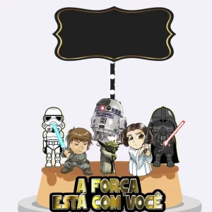 Topo de Bolo Digital Star Wars Studio