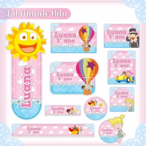 Arquivo Corte Etiqueta Escolar Bita