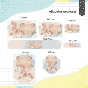 Arquivo Corte Etiqueta Escolar Cisne