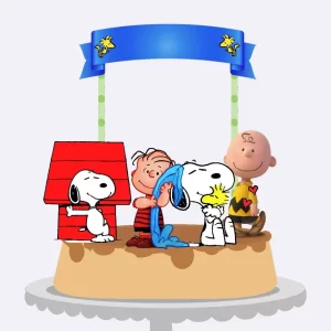 Arquivo Corte Topo Bolo Snoopy Studio