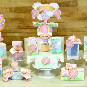 Arquivo Digital Balão Menina Studio e Pdf