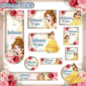 Arquivo Digital Etiqueta Bela e a Fera