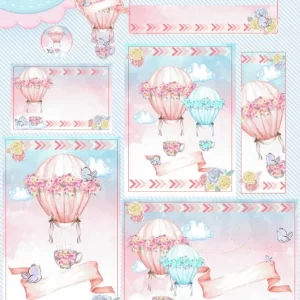 Arquivo Digital Etiqueta Escolar Balão