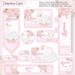 Arquivo Digital Etiqueta Escolar Cisne