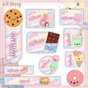 Arquivo Digital Etiqueta Escolar Doces