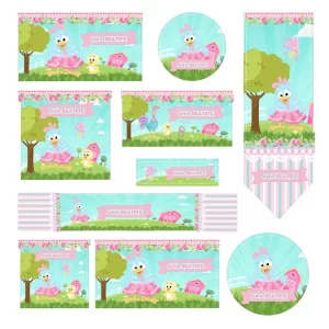 Arquivo Digital Etiqueta Escolar Galinha