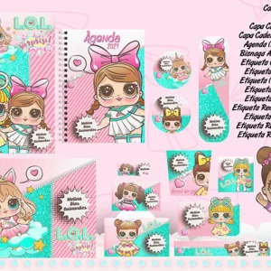 Arquivo Digital Etiqueta Escolar LOL