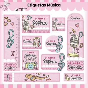 Arquivo Digital Etiqueta Escolar Música