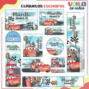 Arquivo Escolar Carros Studio, Png e Pdf