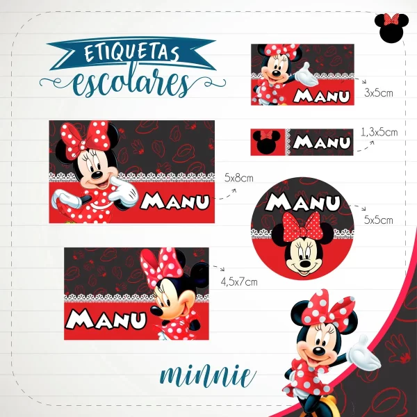 Arquivo Escolar Minnie Studio e Pdf