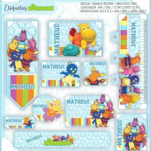 Arquivo Etiqueta Escolar Backyardigans