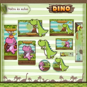 Arquivo Etiqueta Escolar Dinossauros Pdf