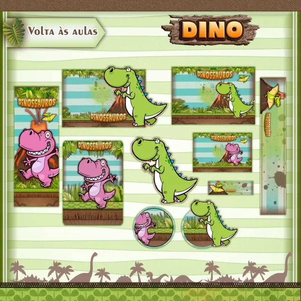 Arquivo Etiqueta Escolar Dinossauros Pdf