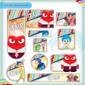 Arquivo Etiqueta Escolar Divertida Mente