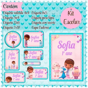 Arquivo Etiqueta Escolar Dra. Brinquedos