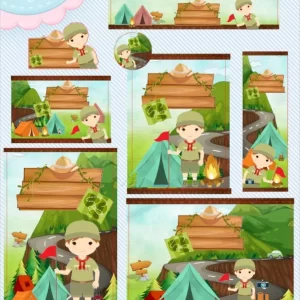 Arquivo Etiqueta Escolar Escoteiro Menino