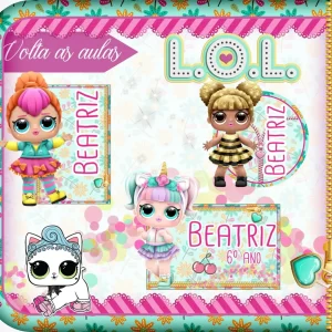 Arquivo Etiqueta Escolar LOL Studio