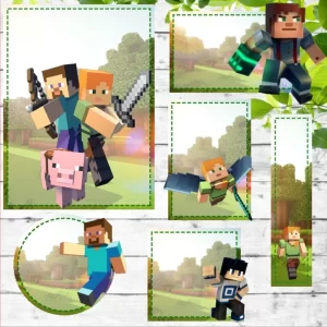 Arquivo Etiqueta Escolar Minecraft Studio