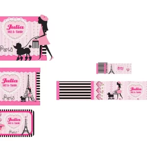 Arquivo Etiqueta Escolar Paris Studio