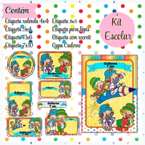 Arquivo Etiqueta Escolar Patati Patatá