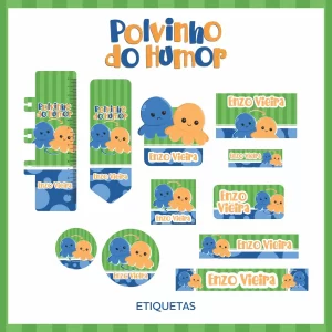 Arquivo Etiqueta Escolar Polvo Png e Pdf