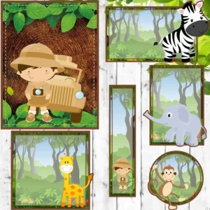 Arquivo Etiqueta Escolar Safari Studio