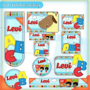 Arquivo Etiqueta Escolar Tema 3 Palavrinhas