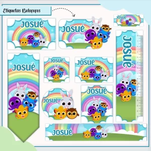 Arquivo Etiqueta Escolar Tema Bolofofos
