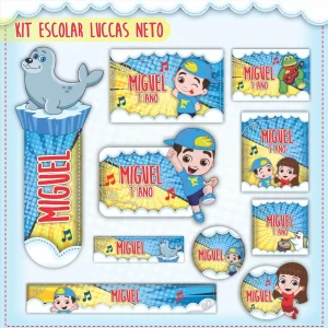 Arquivo Etiqueta Escolar Tema Luccas Neto