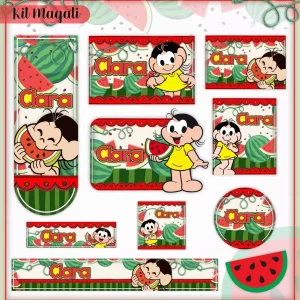 Arquivo Etiqueta Escolar Tema Magali