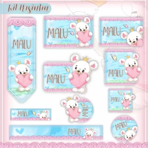 Arquivo Etiqueta Escolar Tema Ursinha