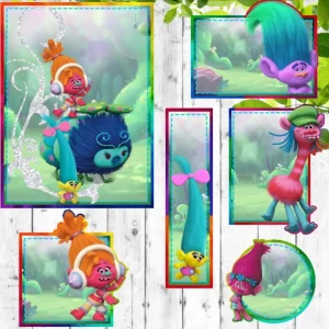 Arquivo Etiqueta Escolar Trolls Studio