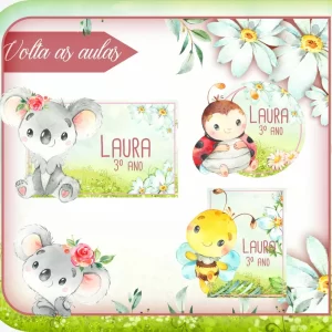 Arquivo Etiqueta Jardim Studio, Pdf e Png