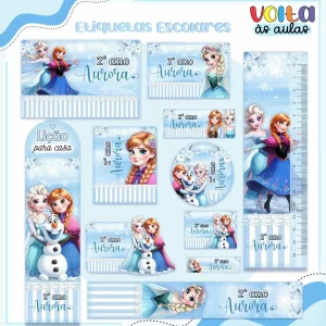 Arquivo Etiqueta Para Caderno Frozen