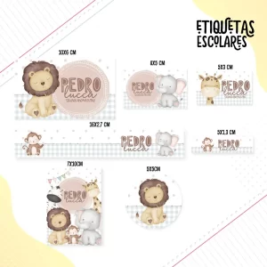 Arquivo Etiqueta Safari Studio, Pdf e Png