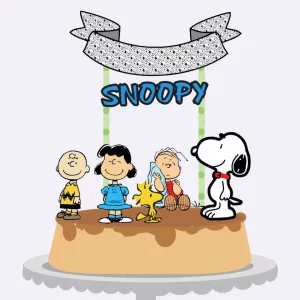 Arquivo Tema Topo Bolo Snoopy Studio