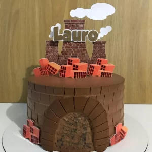 Arquivo Topo Bolo Construção Tijolo Studio