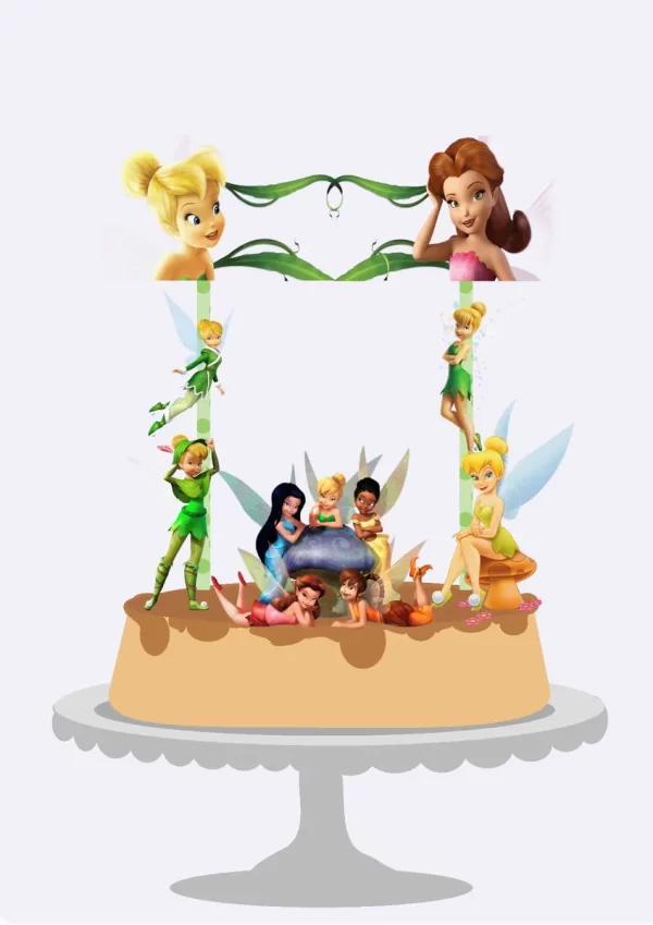 Arquivo Topo Bolo Sininho Tinker Bell Studio