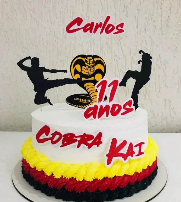 Arquivo Topo De Bolo Cobra Kai Studio