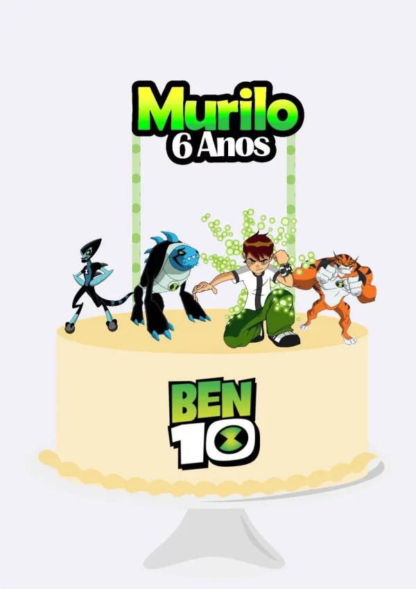 Arquivo Topo de Bolo Ben 10 Studio