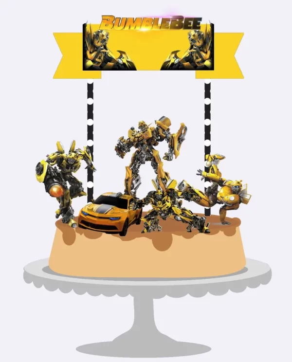 Arquivo Topo de Bolo Bumblebee Studio