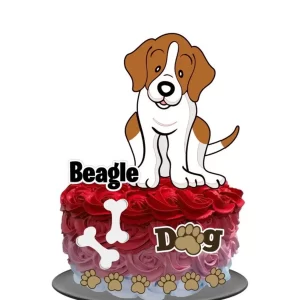 Arquivo Topo de Bolo Cachorro Beagle Studio