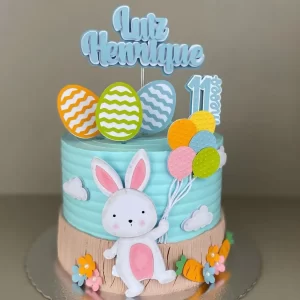 Arquivo Topo de Bolo Coelhinho Balão Studio