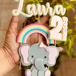 Arquivo Topo de Bolo Elefantinho Studio