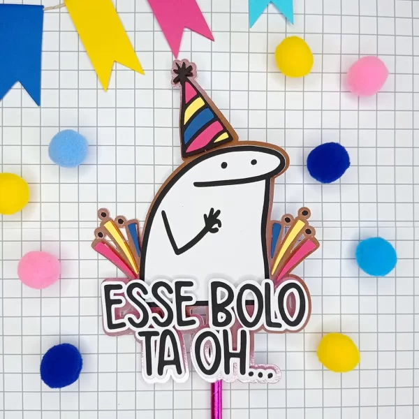 Arquivo Topo de Bolo Flork Esse Bolo Studio