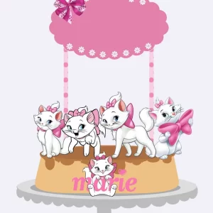 Arquivo Topo de Bolo Gatinha Marie Studio