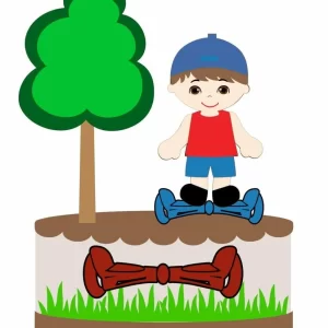 Arquivo Topo de Bolo Hoverboard Studio