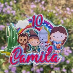 Arquivo Topo de Bolo Mágico de Oz Studio