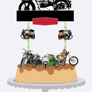 Arquivo Topo de Bolo Motocycle Studio